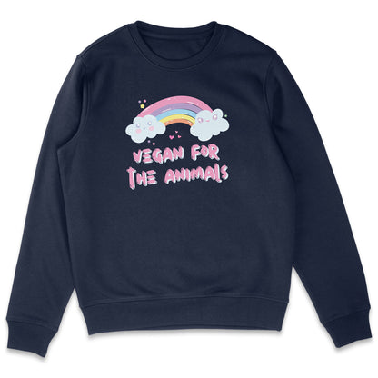 Vegan For The Animals Rainbow Sweatshirt