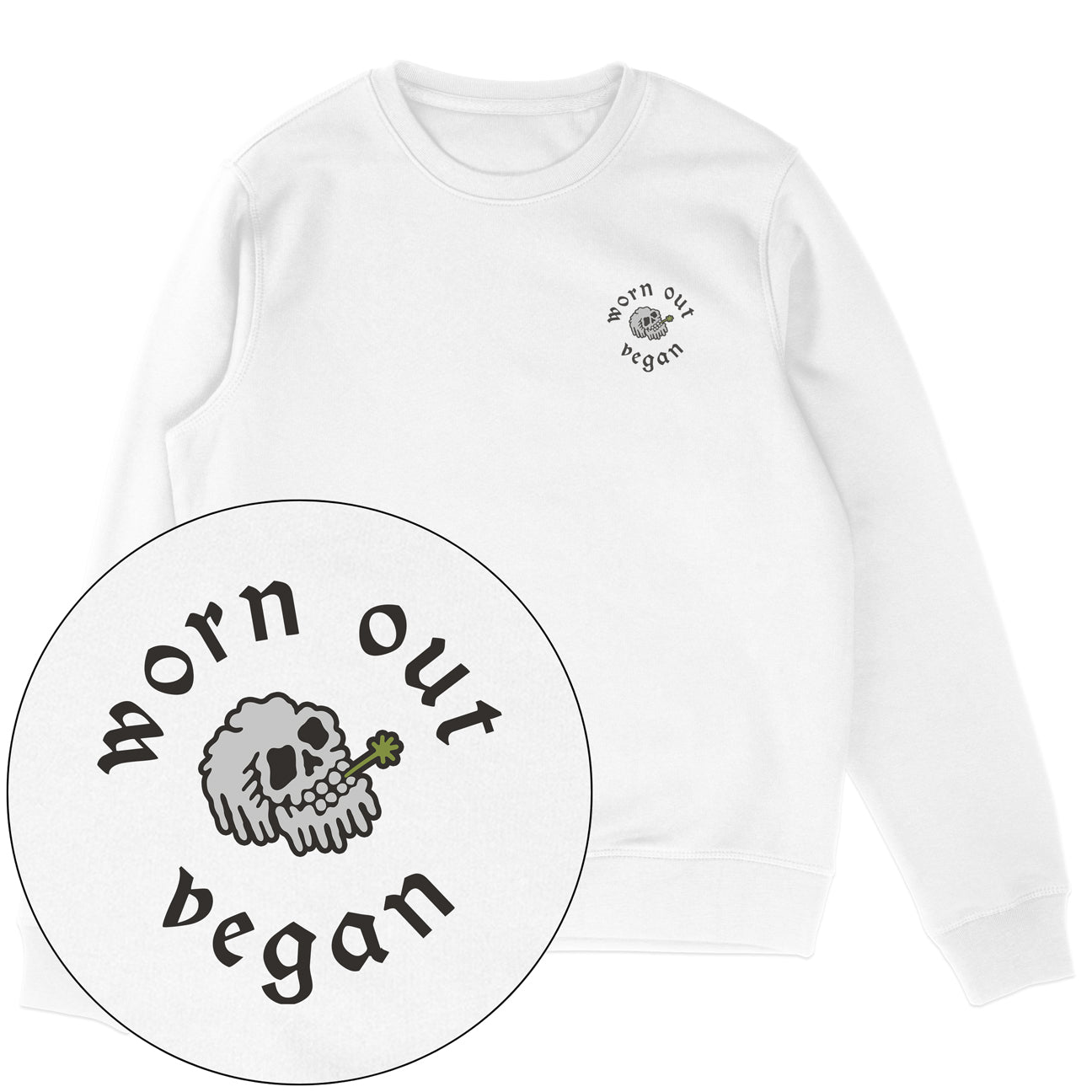 Floral Skeleton Streetwear Sweatshirt