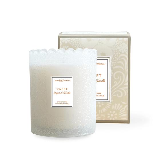Sweet Sugared Vanilla Natural Candle 8oz Kaia Collection - Vegan America