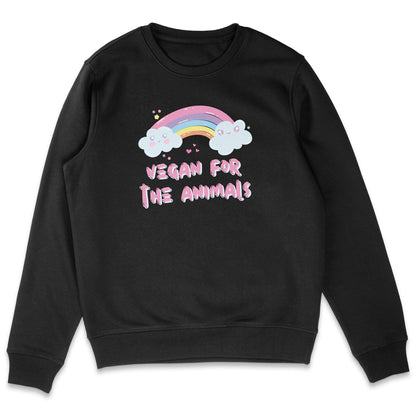 Vegan For The Animals Rainbow Sweatshirt