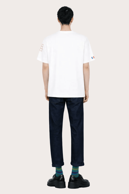 LO NEEL T-shirt Vague Blanc - Vegan America