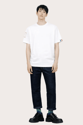 LO NEEL T-shirt Vague Blanc - Vegan America