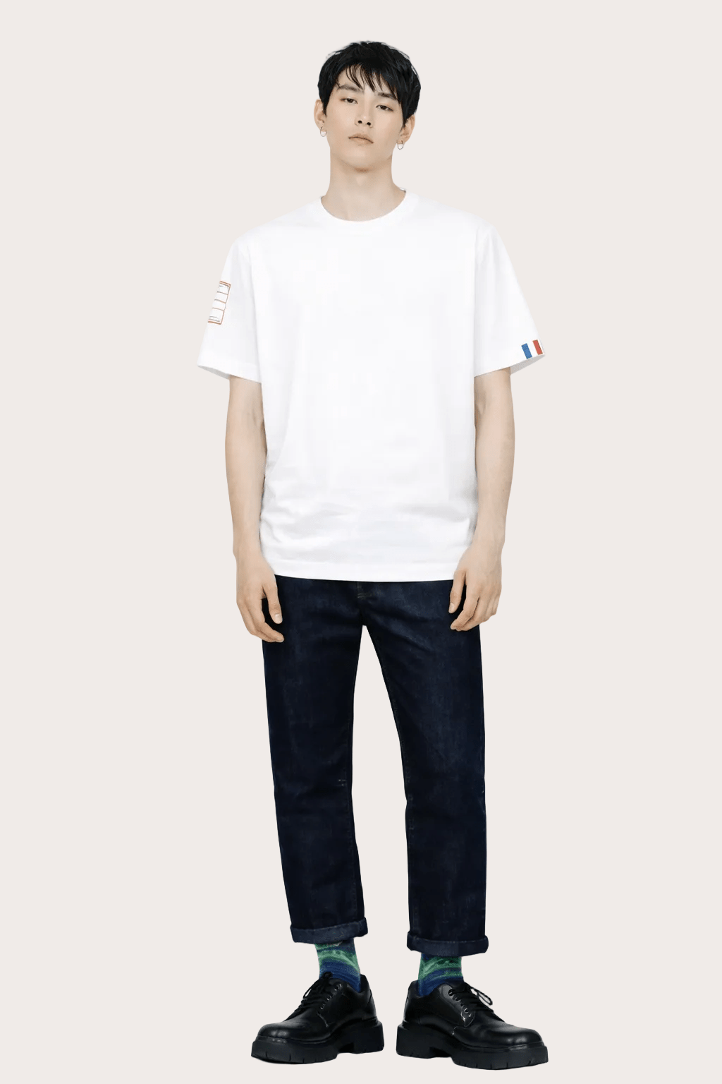 LO NEEL T-shirt Vague Blanc - Vegan America