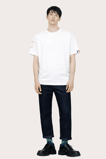 LO NEEL T-shirt Vague Blanc - Vegan America