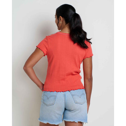 Foothill Pointelle Baby Tee