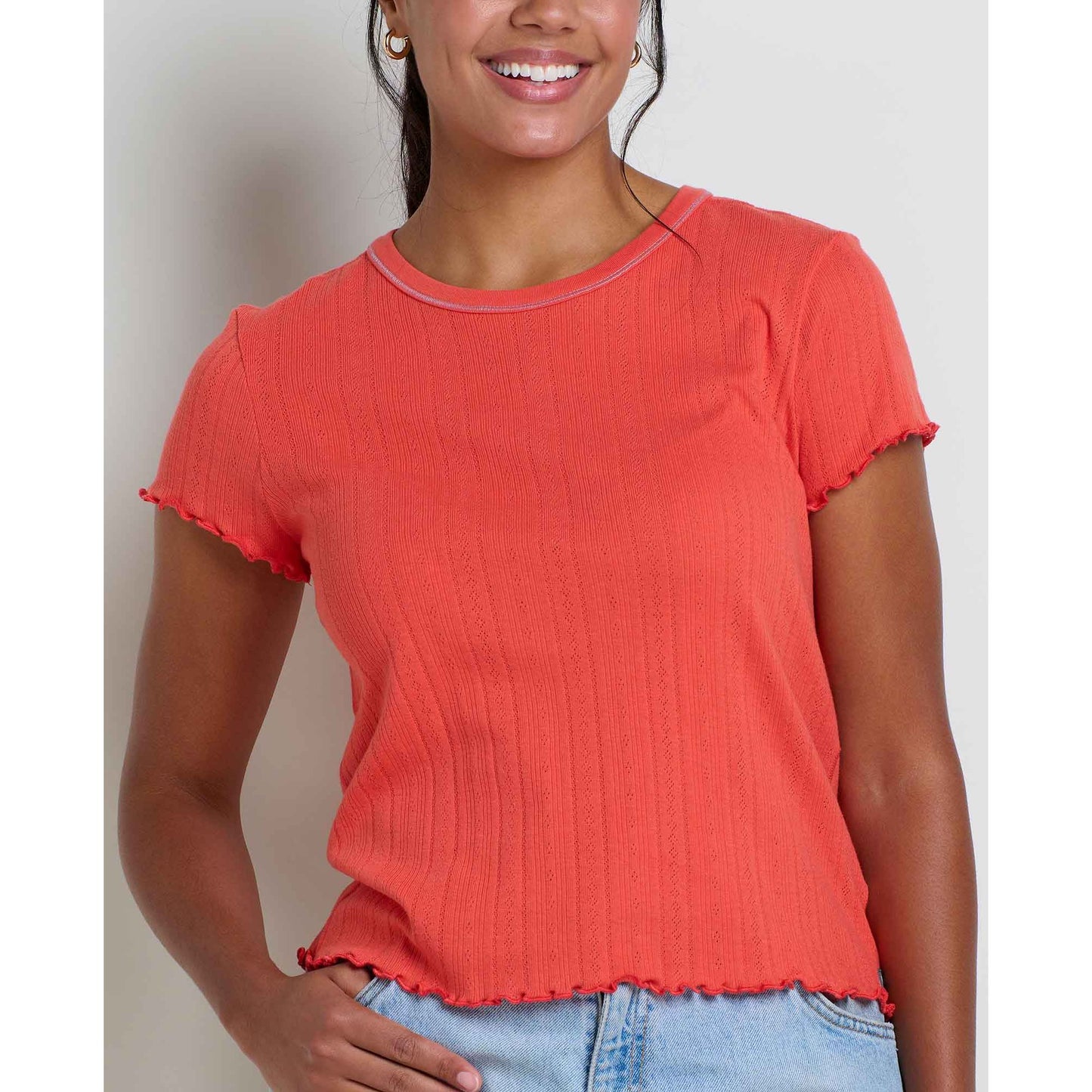 Foothill Pointelle Baby Tee