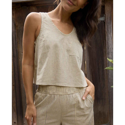 Taj Hemp Button Back Tank II