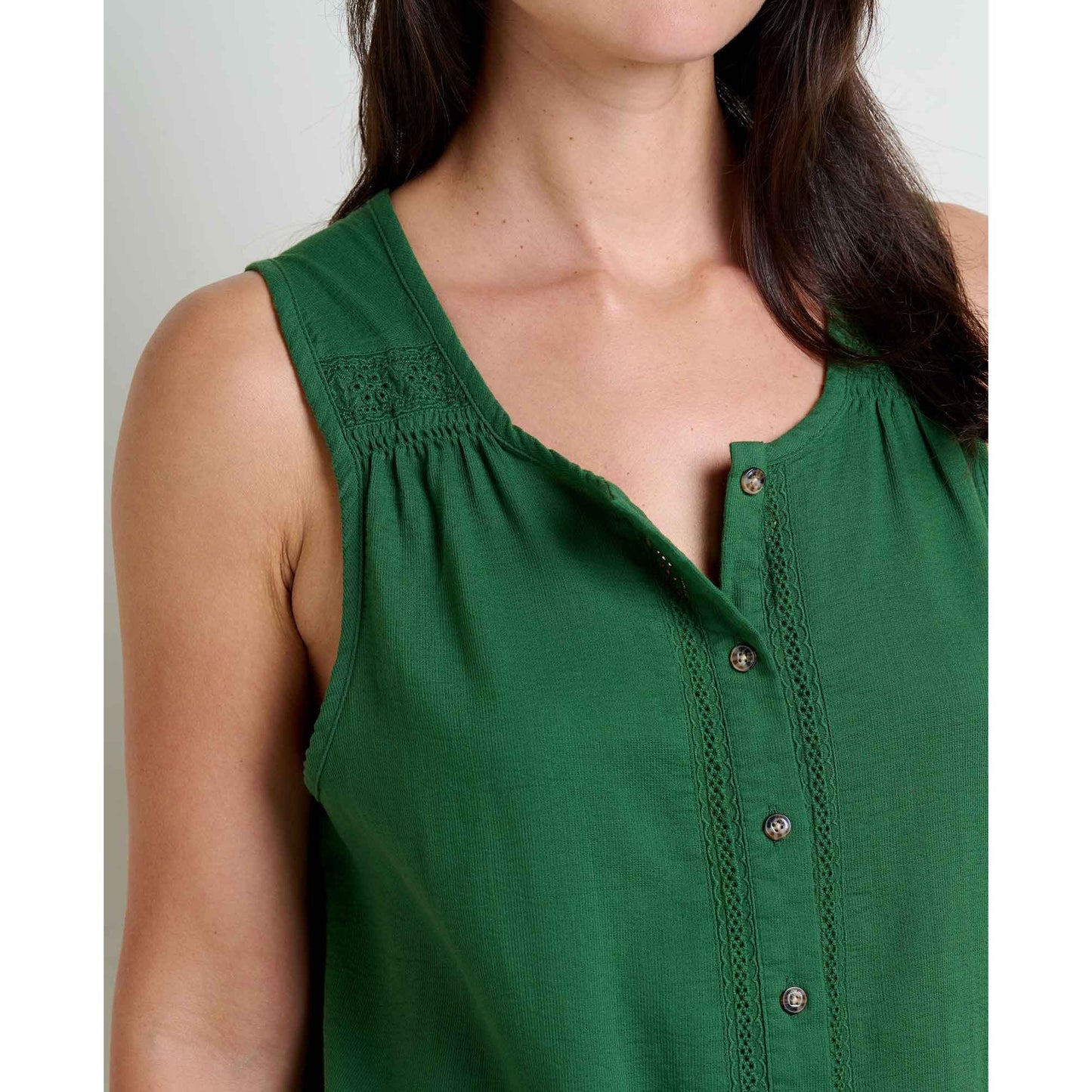 Manzana Button Front Tank
