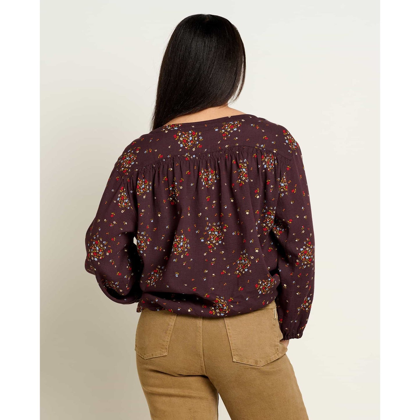 Manzana Long Sleeve Peasant Top