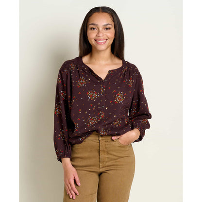 Manzana Long Sleeve Peasant Top