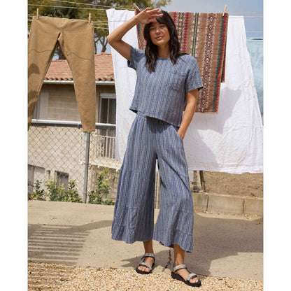 Tate Double Weave Palazzo Pant