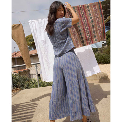 Tate Double Weave Palazzo Pant