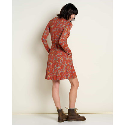 Cue Wrap Long Sleeve Dress