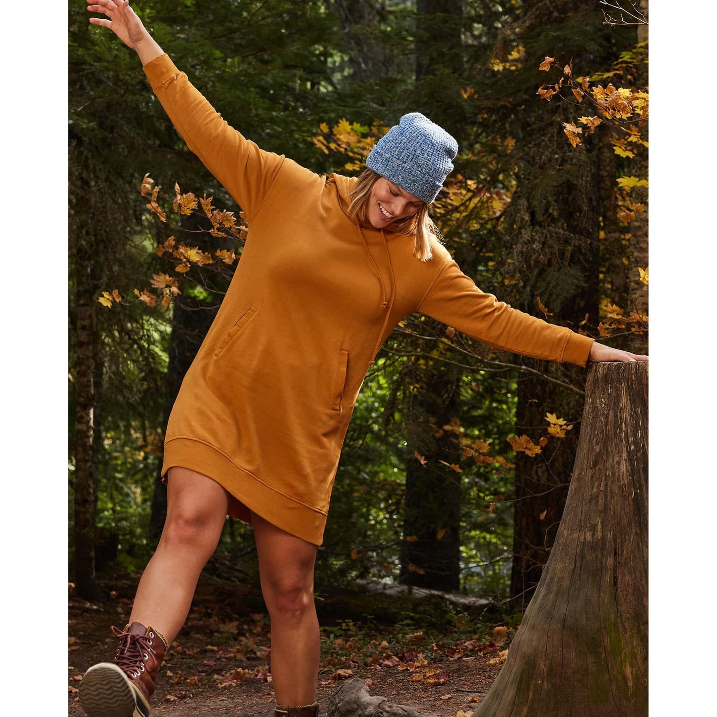 Hemp Daybreaker Hooded Dress
