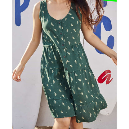 Manzana Tiered Sleeveless Dress