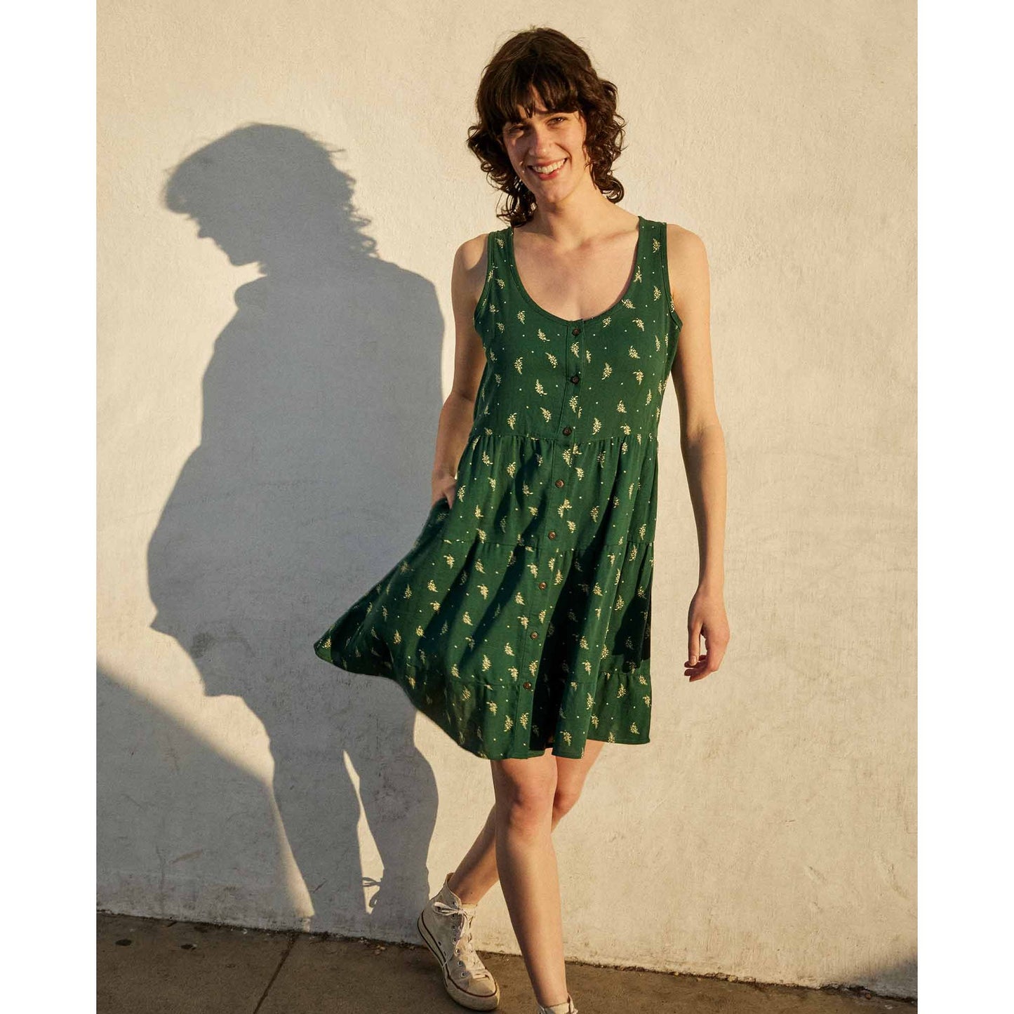 Manzana Tiered Sleeveless Dress