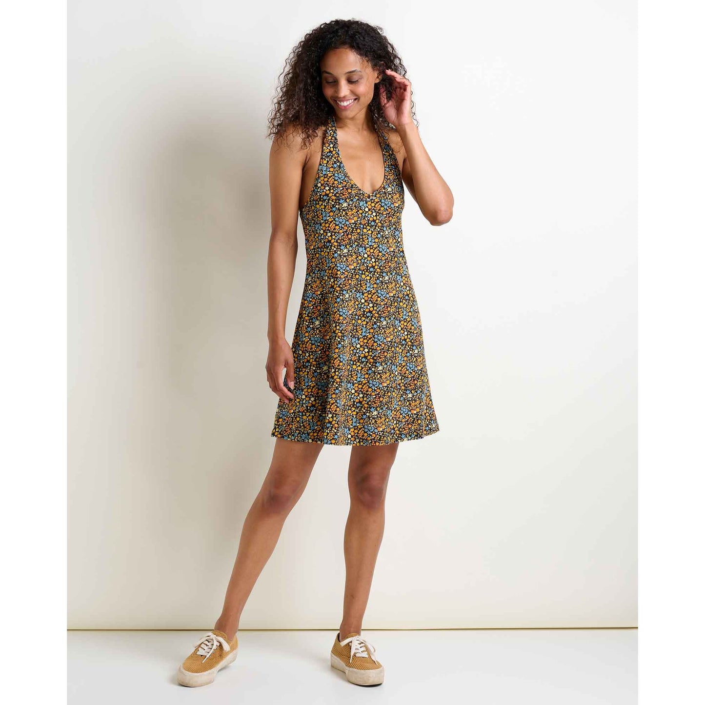 Plumeria Halter Dress