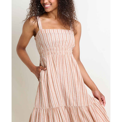 Taj Hemp Tiered Midi Dress