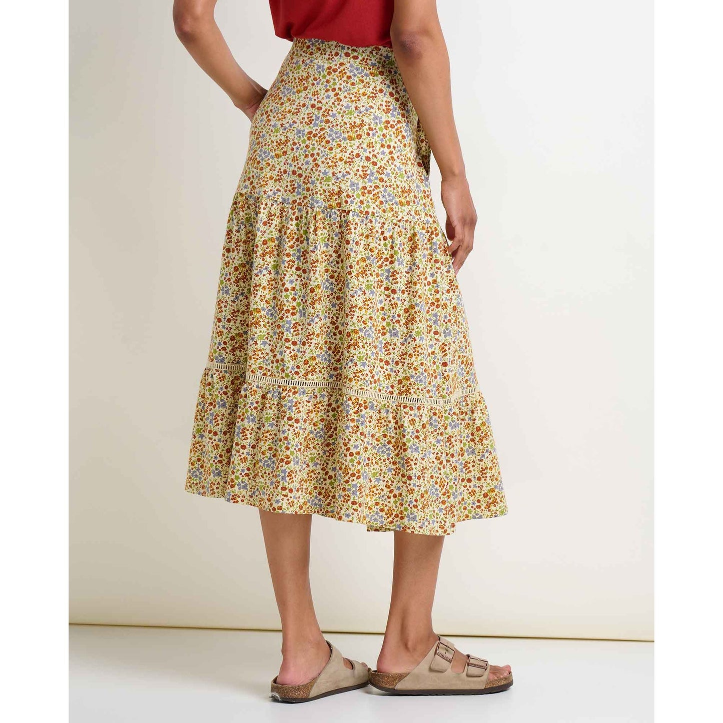 Marigold Tiered Midi Skirt