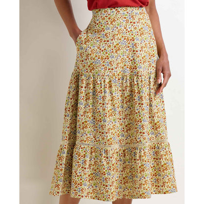 Marigold Tiered Midi Skirt