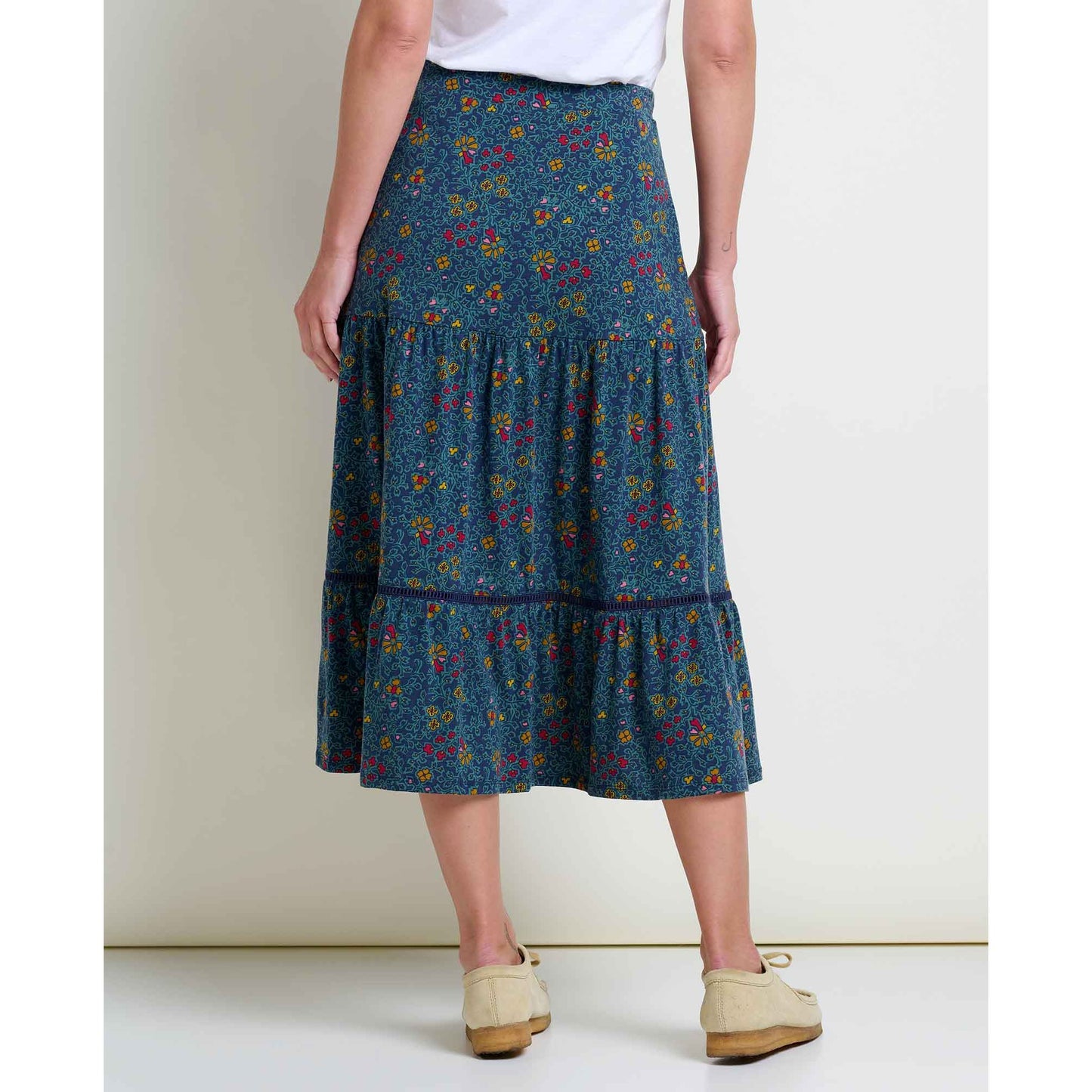 Marigold Tiered Midi Skirt