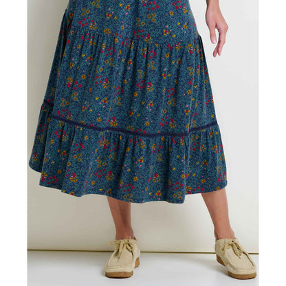 Marigold Tiered Midi Skirt