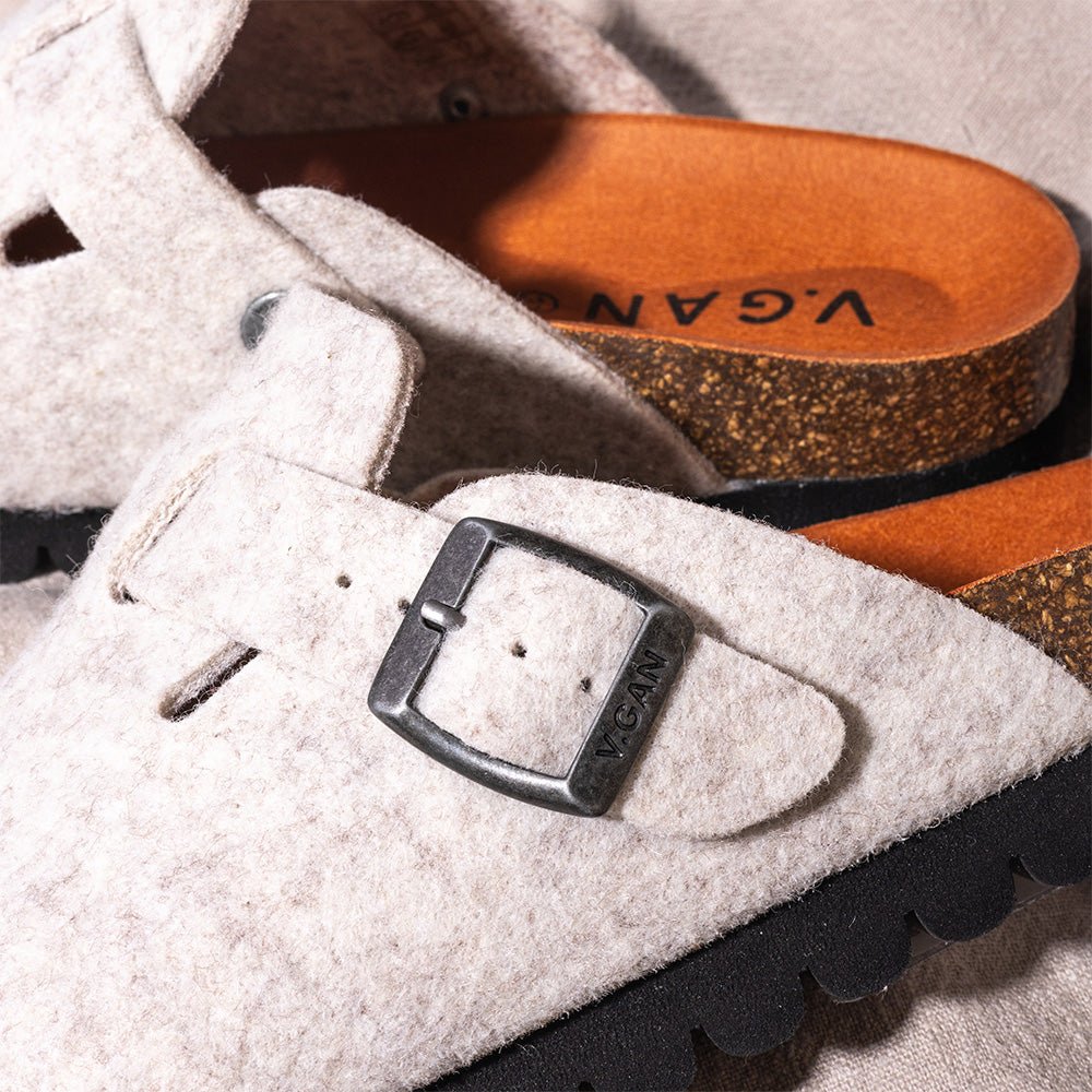 Taro Recycled Felt Footbed Shoes - Vegan America