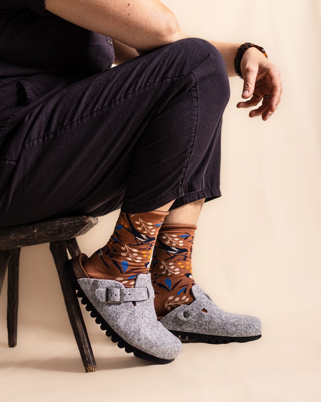 Taro Recycled Felt Footbed Shoes - Vegan America