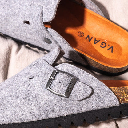 Taro Recycled Felt Footbed Shoes - Vegan America