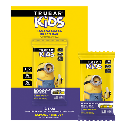 NEW! TRUBAR KiDS Minions - Banana Bread Bar