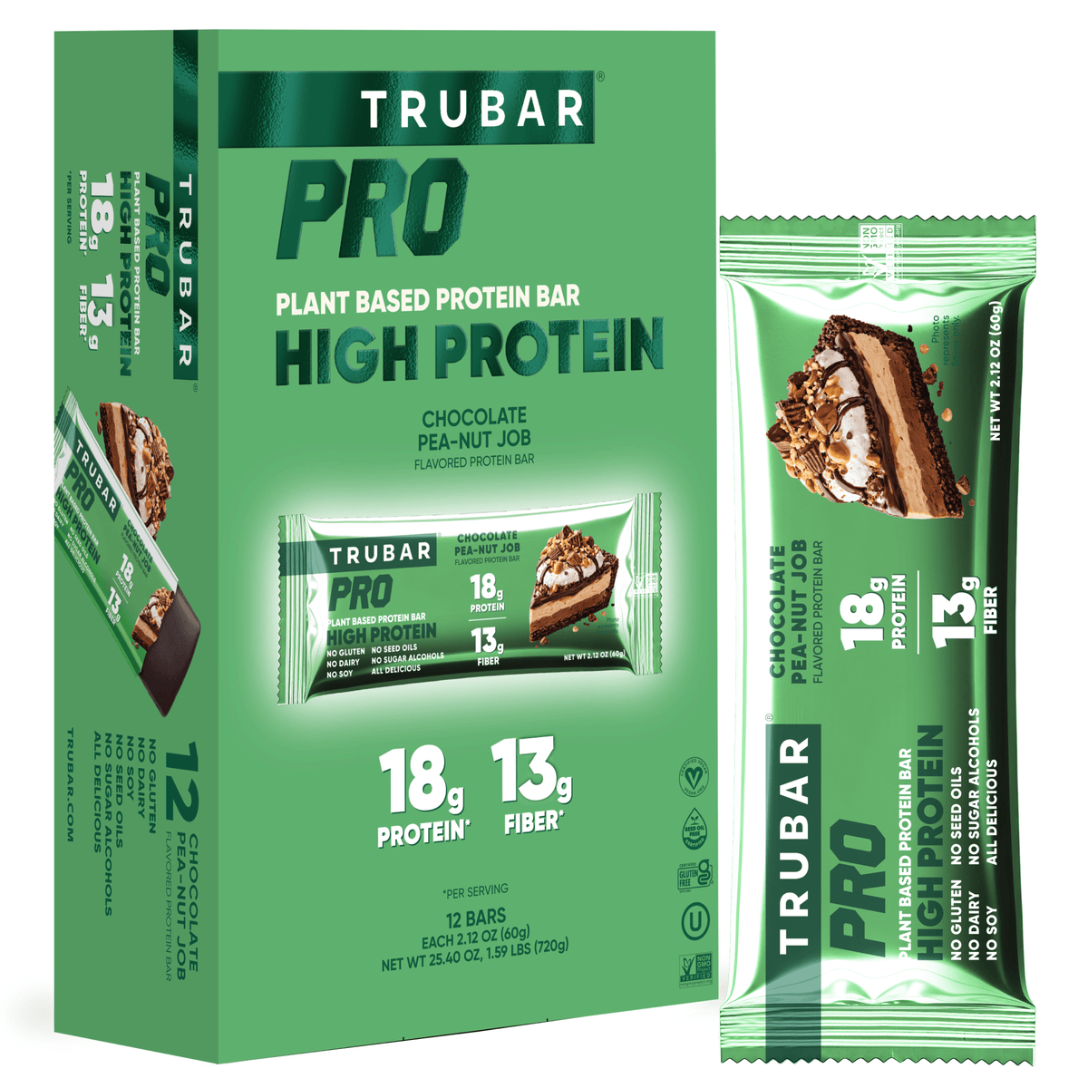 TRUBAR PRO Chocolate Pea-nut Job - Vegan America