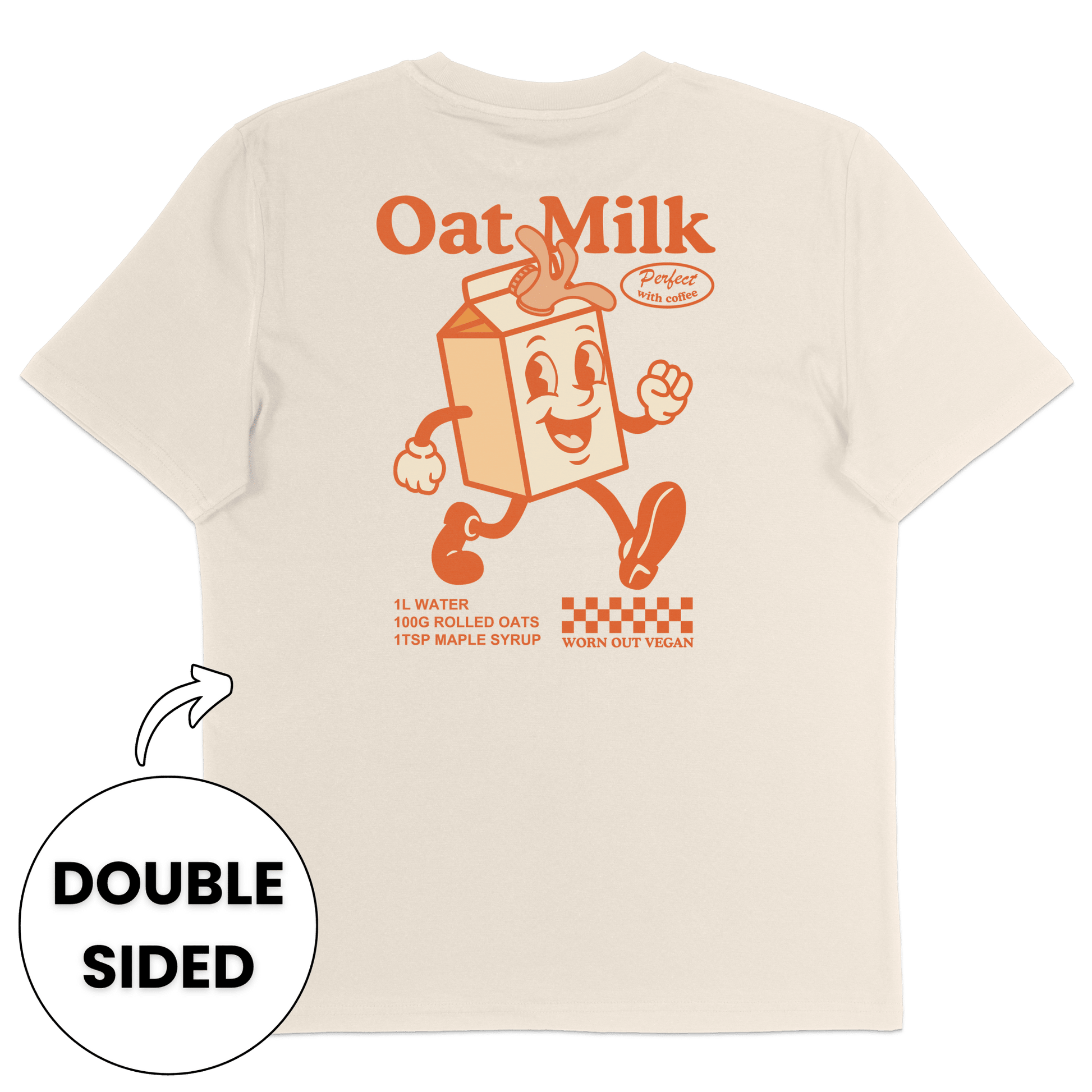 Oat Milk Streetwear T-Shirt - Vegan America