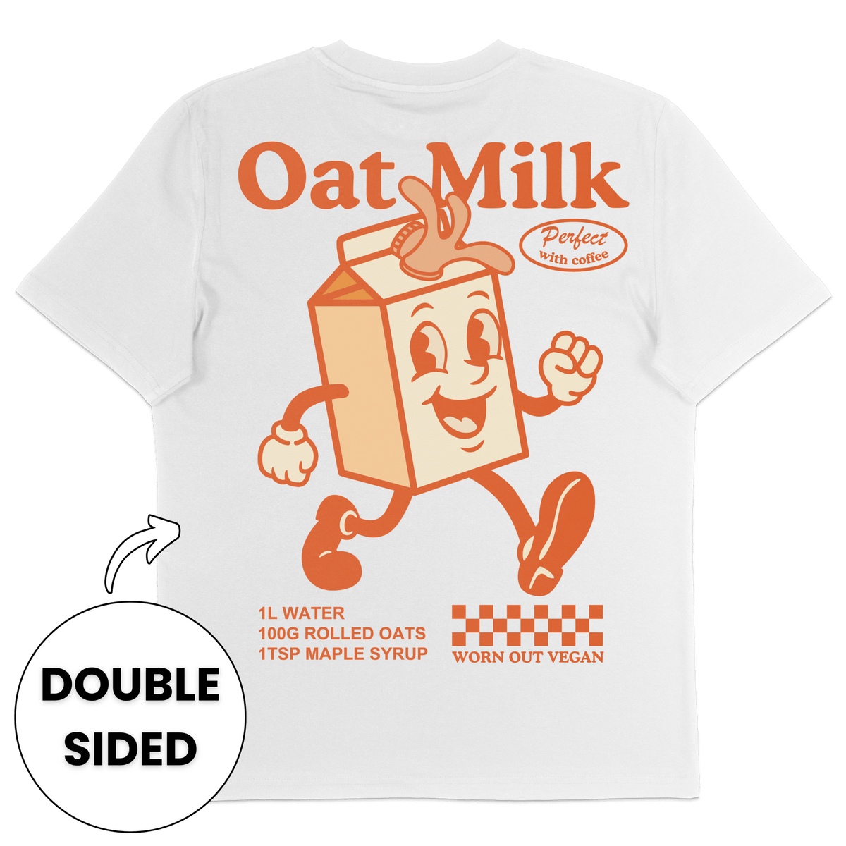 Oat Milk Streetwear T-Shirt - Vegan America