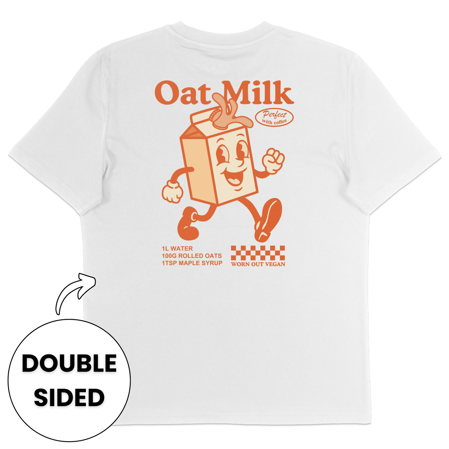 Oat Milk Streetwear T-Shirt - Vegan America