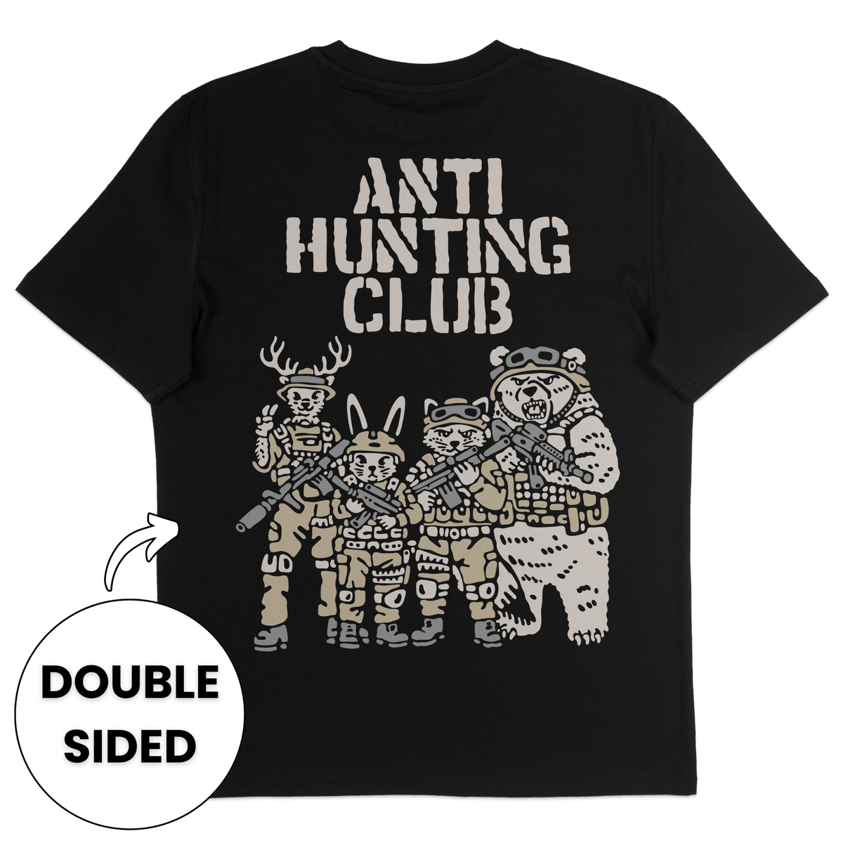 Anti Hunting Club Streetwear T-Shirt - Vegan America