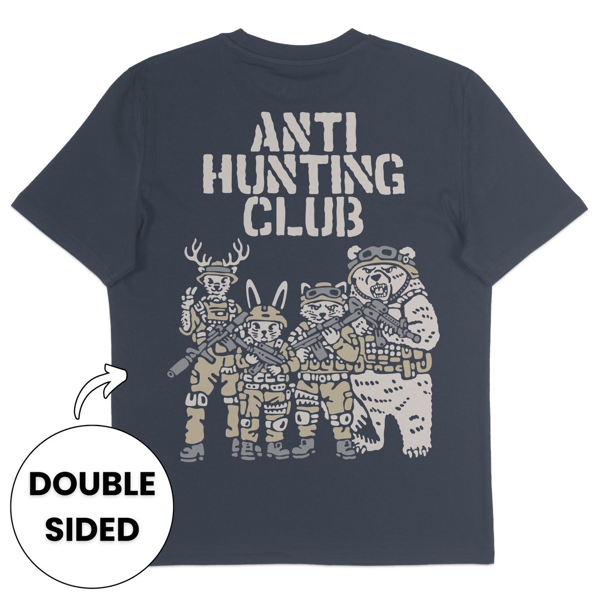 Anti Hunting Club Streetwear T-Shirt - Vegan America