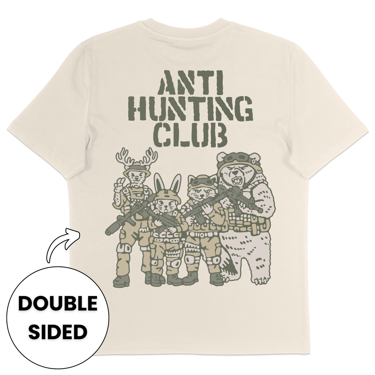 Anti Hunting Club Streetwear T-Shirt - Vegan America
