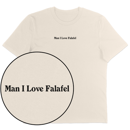 Man I Love Falafel Streetwear T-Shirt - Vegan America