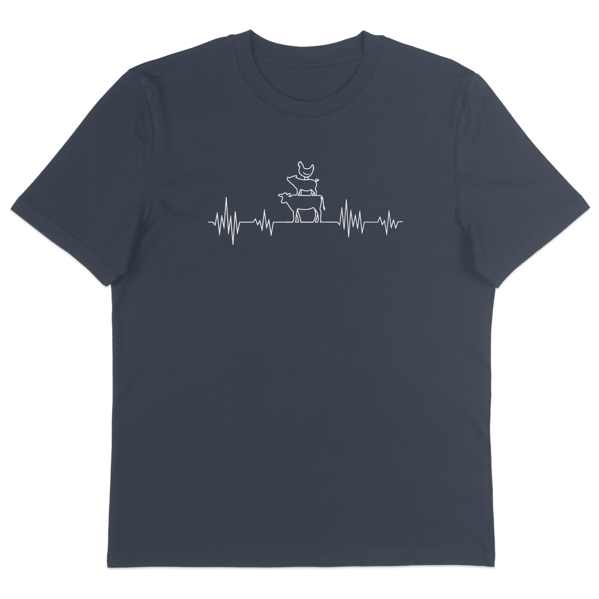 Animals Heartbeat T-Shirt - Vegan America