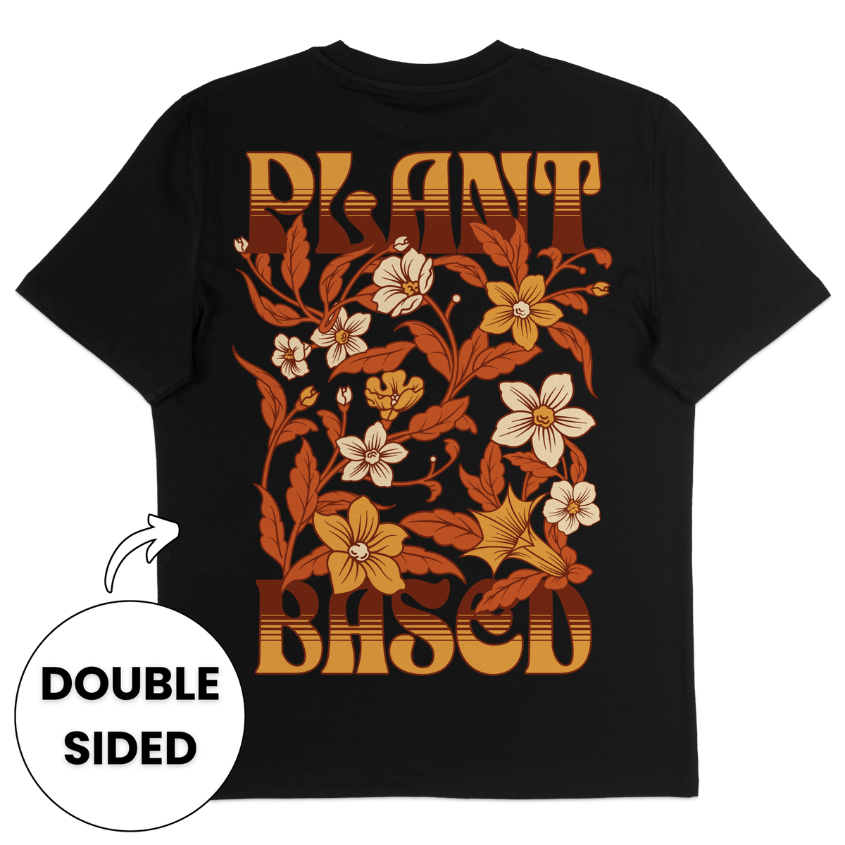 Plant-Based Flowers Streetwear T-Shirt - Vegan America