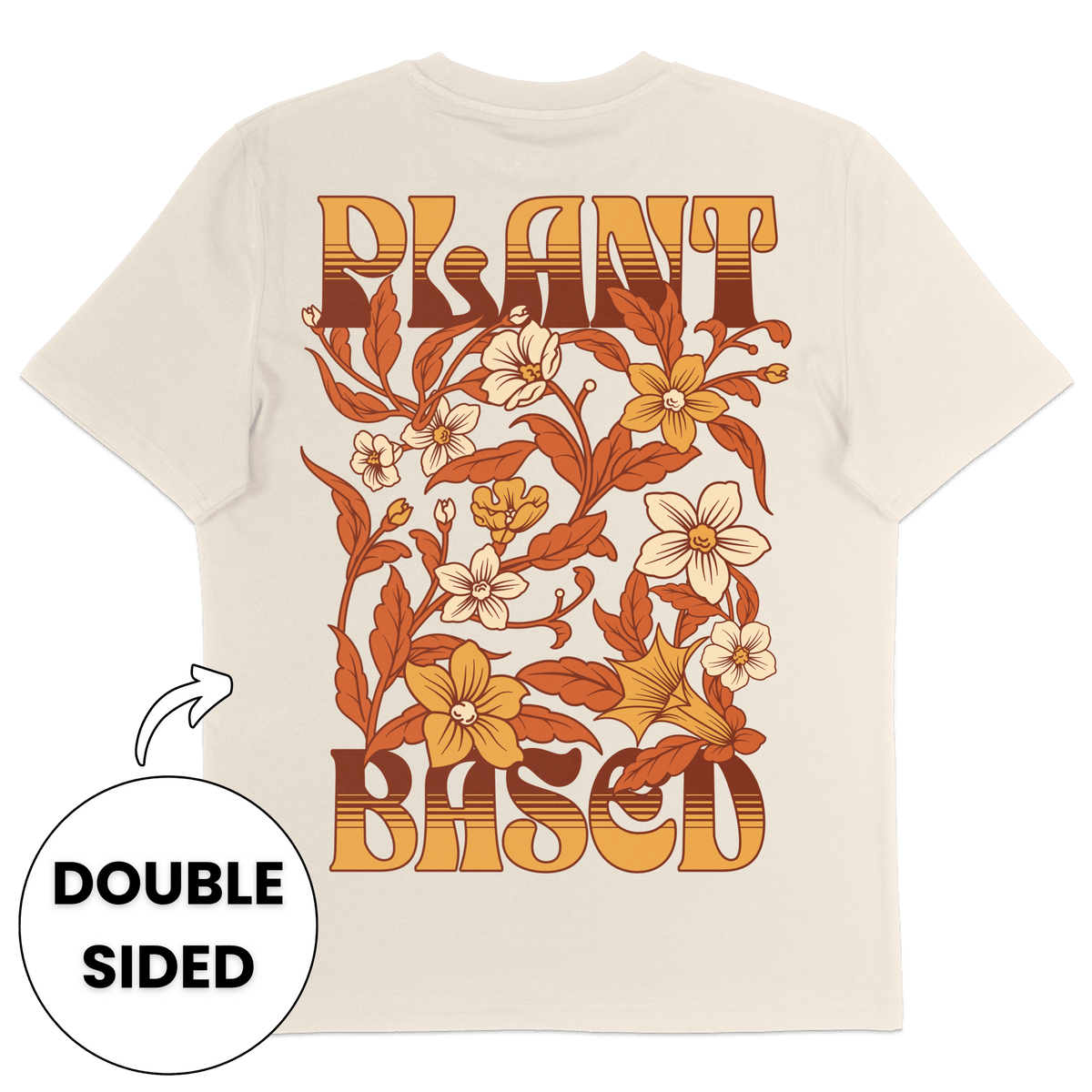 Plant-Based Flowers Streetwear T-Shirt - Vegan America