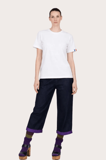 LO NEEL T-shirt Vague Blanc - Vegan America