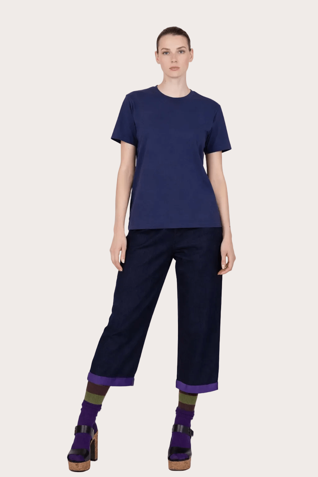 LO NEEL T-shirt Vague Bleu - Vegan America