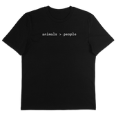 Animals Over People T-Shirt - Vegan America