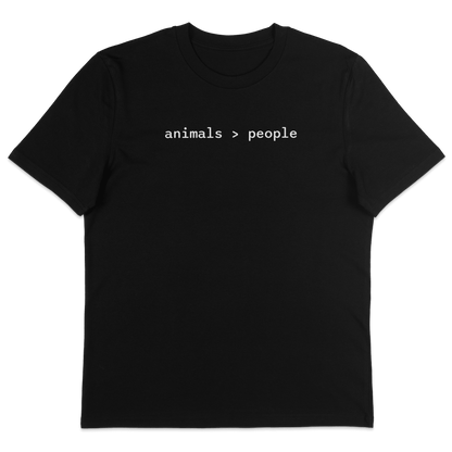 Animals Over People T-Shirt - Vegan America