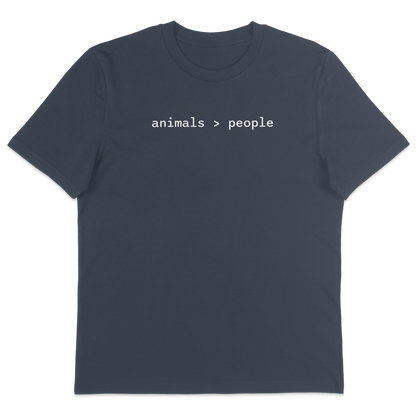 Animals Over People T-Shirt - Vegan America