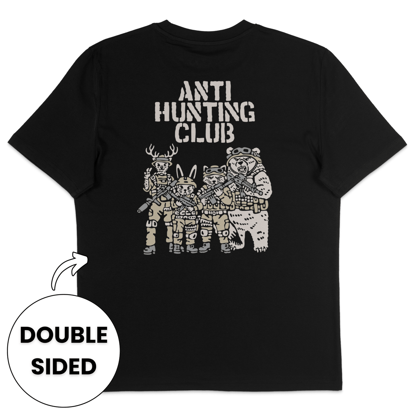 Anti Hunting Club Streetwear T-Shirt - Vegan America