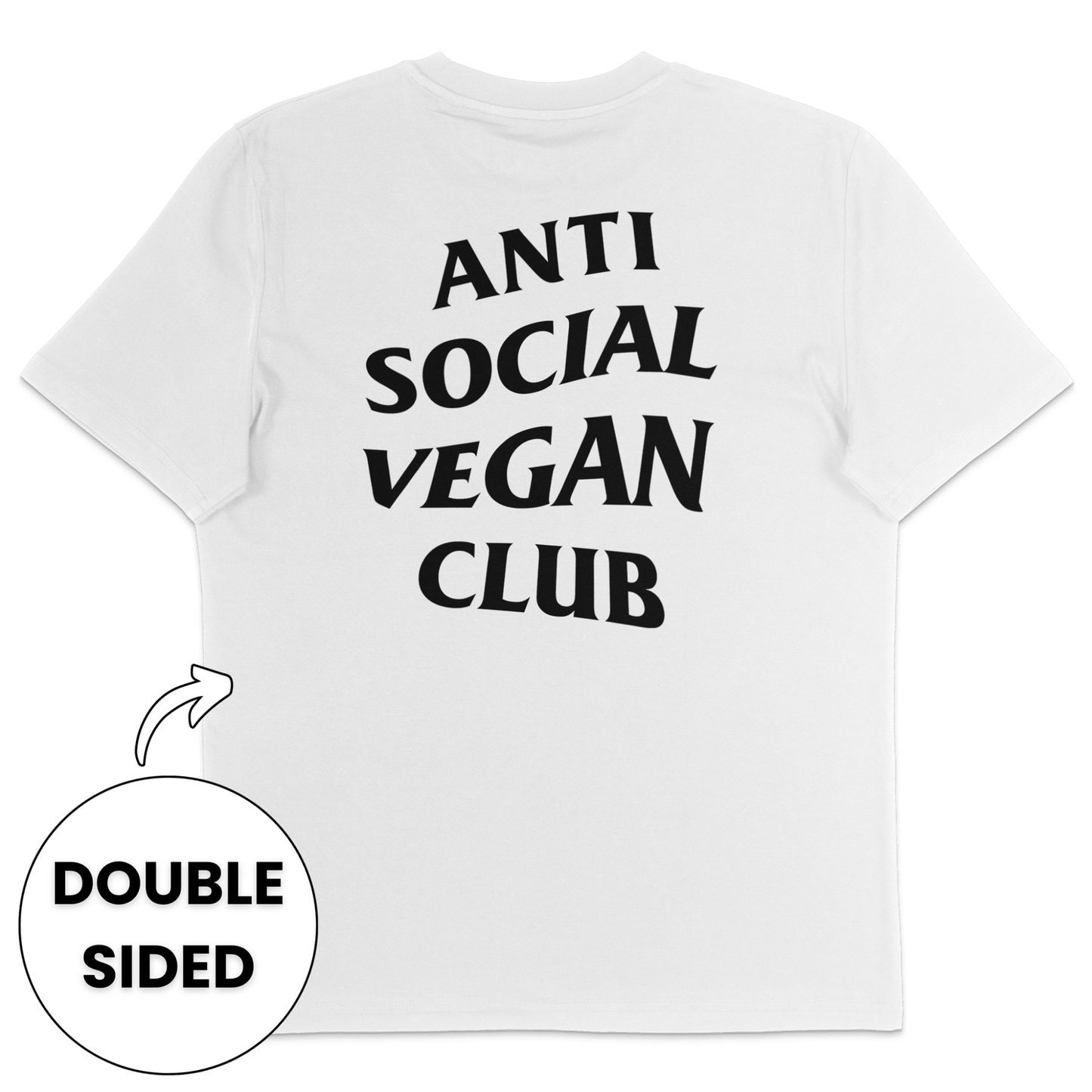 Anti Social Vegan Club Streetwear T-Shirt - Vegan America