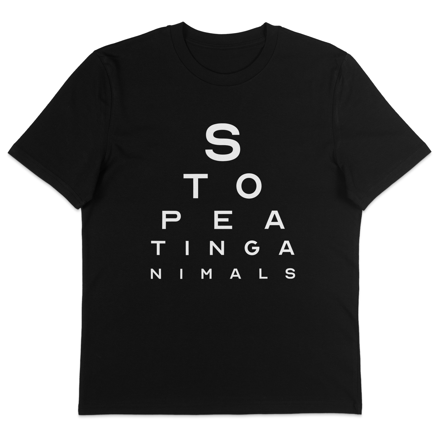 Stop Eating Animals Eye Exam T-Shirt - Vegan America