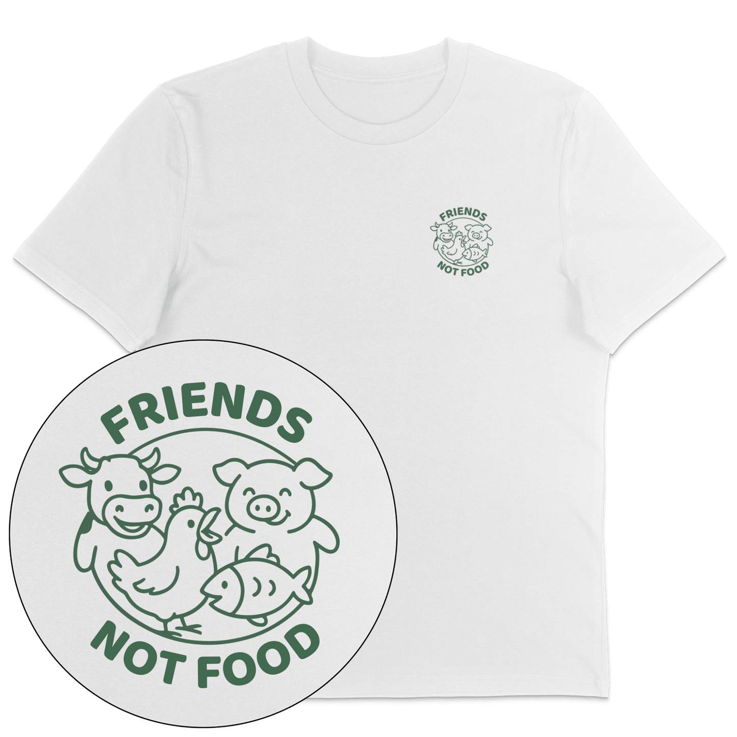 Friends Not Food T-Shirt - Vegan America
